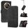 Custodia per telefono in pelle Flip Cubic Skin Feel per Honor X9c Global (nero) Custodia per telefono in pelle Flip Cubic Skin Feel per Honor X9c Global (nero)