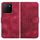 Per Honor X5b / X5b Plus Custodia in pelle con stampa testa di elefante e cordino (rosso rosa) Per Honor X5b / X5b Plus Custodia in pelle con stampa testa di elefante e cordino (rosso rosa)