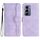 Per Infinix Hot 50 Pro+ 4G Custodia in pelle con motivo a cuore (viola)
