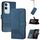 Per vivo Y19s Custodia per telefono in pelle con chiusura a scatto Global Cubic Skin Feel (blu)