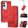 Per vivo Y19s Custodia per telefono in pelle con cerniera Global Cubic Skin Feel (rosso) Per vivo Y19s Custodia per telefono in pelle con cerniera Global Cubic Skin Feel (rosso)