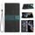 Per Samsung Galaxy S24 Ultra 5G Custodia in pelle con cuciture a griglia e cordino (nero)