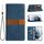 Per Samsung Galaxy S22 5G Custodia in pelle con cuciture a griglia e cordino (blu) Per Samsung Galaxy S22 5G Custodia in pelle con cuciture a griglia e cordino (blu)