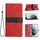 Per Samsung Galaxy S22 5G Custodia in pelle con cuciture a griglia e cordino (rosso) Per Samsung Galaxy S22 5G Custodia in pelle con cuciture a griglia e cordino (rosso)