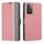 Per OPPO Reno12 Pro 5G Global Twill Texture Custodia in pelle con pulsanti laterali (rosa) Per OPPO Reno12 Pro 5G Global Twill Texture Custodia in pelle con pulsanti laterali (rosa)