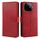 Per vivo iQOO Z9 Turbo Custodia per telefono in pelle con fibbia a ribalta con texture in vitello (rosso) Per vivo iQOO Z9 Turbo Custodia per telefono in pelle con fibbia a ribalta con texture in vitello (rosso)