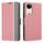 Per vivo S19 Custodia per telefono in pelle con bottoni laterali in twill texture (rosa) Per vivo S19 Custodia per telefono in pelle con bottoni laterali in twill texture (rosa)