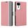 Per vivo S19 Pro Twill Texture Custodia in pelle con pulsanti laterali (rosa) Per vivo S19 Pro Twill Texture Custodia in pelle con pulsanti laterali (rosa)