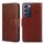 Per vivo Y100 5G IDN Custodia in pelle con texture di cristallo (marrone)
