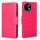 Per vivo Y28 4G Custodia in pelle con texture di cristallo (rosso rosa)