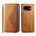 Per Google Pixel 9a Custodia magnetica in pelle di vitello con griglia cubica (giallo) Per Google Pixel 9a Custodia magnetica in pelle di vitello con griglia cubica (giallo)