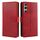 Per Sony Xperia 1 VI Custodia per telefono in pelle con fibbia a ribalta e texture in vitello (rosso) Per Sony Xperia 1 VI Custodia per telefono in pelle con fibbia a ribalta e texture in vitello (rosso)