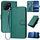 Per Honor X5b / X5b Plus Global YX0070 Custodia per telefono in pelle con fibbia in fibra di carbonio con cordino (verde scuro) Per Honor X5b / X5b Plus Global YX0070 Custodia per telefono in pelle con fibbia in fibra di carbonio con cordino (verde scuro)