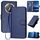 Per Honor X9c Global YX0070 Custodia in pelle con fibbia in fibra di carbonio e cordino (blu reale) Per Honor X9c Global YX0070 Custodia in pelle con fibbia in fibra di carbonio e cordino (blu reale)