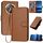 Per Honor X9c Global YX0070 Custodia per telefono in pelle con fibbia in fibra di carbonio con cordino (caffè) Per Honor X9c Global YX0070 Custodia per telefono in pelle con fibbia in fibra di carbonio con cordino (caffè)
