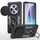 Per Redmi 14C Armor PC + TPU Camera Shield Phone Case (Nero)