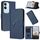 Per vivo Y19s Global Triangle Pattern Fibbia Chiusura Custodia in Pelle per Telefono (Blu Reale) Per vivo Y19s Global Triangle Pattern Fibbia Chiusura Custodia in Pelle per Telefono (Blu Reale)
