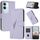 Per vivo Y19s Global Triangle Pattern Fibbia Custodia in pelle per telefono (viola chiaro) Per vivo Y19s Global Triangle Pattern Fibbia Custodia in pelle per telefono (viola chiaro)