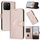 Per Honor X5b / X5b Plus Custodia per telefono in pelle con fibbia a forma di triangolo globale (oro rosa) Per Honor X5b / X5b Plus Custodia per telefono in pelle con fibbia a forma di triangolo globale (oro rosa)