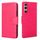 Per Sony Xperia 1 VI Custodia in pelle con texture di cristallo (rosso rosa) Per Sony Xperia 1 VI Custodia in pelle con texture di cristallo (rosso rosa)