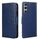 Per Sony Xperia 1 VI Custodia in pelle con texture cristallina (blu reale) Per Sony Xperia 1 VI Custodia in pelle con texture cristallina (blu reale)