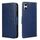 Per Sony Xperia 10 VI Custodia in pelle con texture cristallina (blu reale) Per Sony Xperia 10 VI Custodia in pelle con texture cristallina (blu reale)