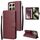 Per Xiaomi 14T Pro Custodia per telefono in pelle multifunzionale con 3 slot per schede (rosso vino) Per Xiaomi 14T Pro Custodia per telefono in pelle multifunzionale con 3 slot per schede (rosso vino)