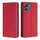 Per Infinix Hot 50i 4G Custodia in pelle magnetica Skin Feel (rosso)