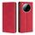 Per Infinix Zero 40 4G Custodia in pelle magnetica Skin Feel (rosso)