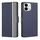 Per vivo iQOO Z9x 5G Twill Texture Custodia in pelle con pulsanti laterali (blu)