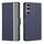 Per Sony Xperia 1 VI Custodia in pelle con pulsanti laterali e trama in twill (blu) Per Sony Xperia 1 VI Custodia in pelle con pulsanti laterali e trama in twill (blu)