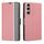 Per Sony Xperia 1 VI Custodia in pelle con pulsanti laterali in twill texture (rosa) Per Sony Xperia 1 VI Custodia in pelle con pulsanti laterali in twill texture (rosa)