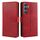 Per Samsung Galaxy S25 5G Custodia per telefono in pelle con fibbia a ribalta con texture di vitello (rosso) Per Samsung Galaxy S25 5G Custodia per telefono in pelle con fibbia a ribalta con texture di vitello (rosso)