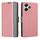 Per Redmi 13 4G Twill Texture Custodia in pelle con pulsanti laterali (rosa) Per Redmi 13 4G Twill Texture Custodia in pelle con pulsanti laterali (rosa)
