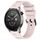 Per Amazfit Watch 22mm Cinturino in silicone con fibbia nera punteggiata (rosa)