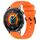 Per Huawei Watch 22mm Vertical Pattern Cinturino in silicone con fibbia nera (arancione) Per Huawei Watch 22mm Vertical Pattern Cinturino in silicone con fibbia nera (arancione)