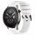 Per Amazfit 22mm Vertical Pattern Black Buckle Silicone Watch Band (Bianco) Per Amazfit 22mm Vertical Pattern Black Buckle Silicone Watch Band (Bianco)