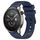 Per Amazfit 22mm Vertical Pattern Black Buckle Silicone Watch Band (Blu notte) Per Amazfit 22mm Vertical Pattern Black Buckle Silicone Watch Band (Blu notte)