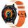 Per Huawei Watch 22mm Tre File Foro Due Colori Cinturino in Silicone per Orologio (Starlight+Arancione) Per Huawei Watch 22mm Tre File Foro Due Colori Cinturino in Silicone per Orologio (Starlight+Arancione)