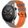 Per Amazfit Watch 22mm Tre File Foro Due Colori Cinturino in Silicone per Orologio (Grigio+Arancione) Per Amazfit Watch 22mm Tre File Foro Due Colori Cinturino in Silicone per Orologio (Grigio+Arancione)