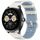 Per Huawei Watch 22mm Hollow Three Rows Hole Two Color Silicone Watch Band (Starlight+Blue) Per Huawei Watch 22mm Hollow Three Rows Hole Two Color Silicone Watch Band (Starlight+Blue)