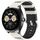 Per Huawei Watch 22mm Hollow Three Rows Hole Two Color Silicone Watch Band (Starlight+Nero) Per Huawei Watch 22mm Hollow Three Rows Hole Two Color Silicone Watch Band (Starlight+Nero)