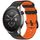 Per Amazfit Watch 22mm Hollow Three Rows Hole Two Color Silicone Watch Band (Nero+Arancione) Per Amazfit Watch 22mm Hollow Three Rows Hole Two Color Silicone Watch Band (Nero+Arancione)