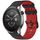 Per Amazfit Watch 22mm Hollow Three Rows Hole Two Color Silicone Watch Band (Nero+Rosso) Per Amazfit Watch 22mm Hollow Three Rows Hole Two Color Silicone Watch Band (Nero+Rosso)