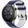 Per Amazfit Watch 22mm Hollow Three Rows Hole Two Color Silicone Watch Band (Blu notte + Bianco) Per Amazfit Watch 22mm Hollow Three Rows Hole Two Color Silicone Watch Band (Blu notte + Bianco)