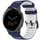 Per Garmin Watch 22mm Hollow Three Rows Hole Two Color Silicone Watch Band (Blu notte + Bianco) Per Garmin Watch 22mm Hollow Three Rows Hole Two Color Silicone Watch Band (Blu notte + Bianco)