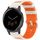 Per Garmin Watch 22mm Hollow Three Rows Hole Two Color Silicone Watch Band (Starlight+Orange) Per Garmin Watch 22mm Hollow Three Rows Hole Two Color Silicone Watch Band (Starlight+Orange)
