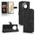 Custodia per telefono in pelle magnetica con chiusura magnetica per Honor X60 5G (nera)