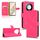 Custodia in pelle magnetica con chiusura magnetica per Honor X60 5G (rosso rosa) Custodia in pelle magnetica con chiusura magnetica per Honor X60 5G (rosso rosa)