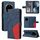 Custodia per telefono in pelle flip bicolore con giunzioni per Honor Magic7 (blu) Custodia per telefono in pelle flip bicolore con giunzioni per Honor Magic7 (blu)
